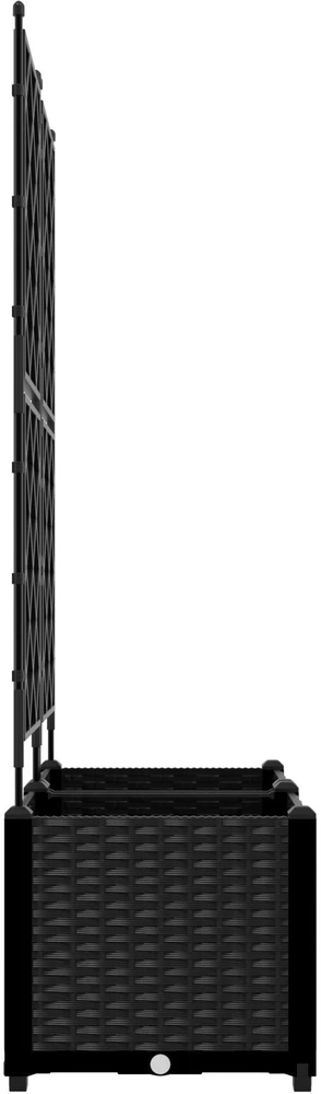 Sodo vazonas 2 vnt. Juoda 80 x 40 x 143 cm PP