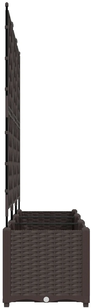 Sodo vazonas 3 vnt. Ruda 120 x 40 x 143 cm PP