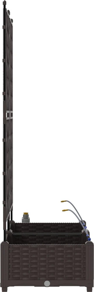 Sodo vazonas 2 vnt. Ruda 80 x 40 x 126 cm PP