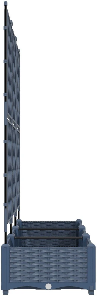 Sodo vazonas 3 vnt. Pilka 120 x 40 x 125,5 cm PP