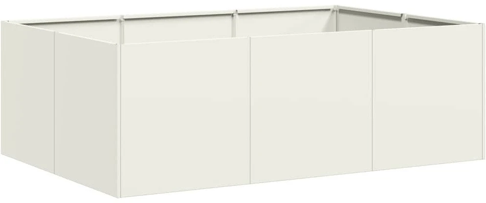 Lovelis, baltos spalvos, 120x80x40cm, plienas