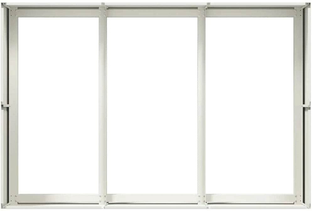 Lovelis, baltos spalvos, 120x80x40cm, plienas