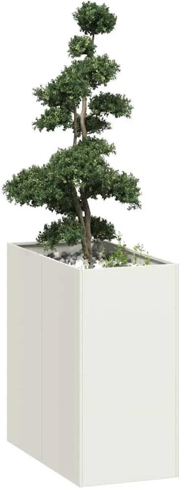Lovelis, baltos spalvos, 40x80x80cm, plienas