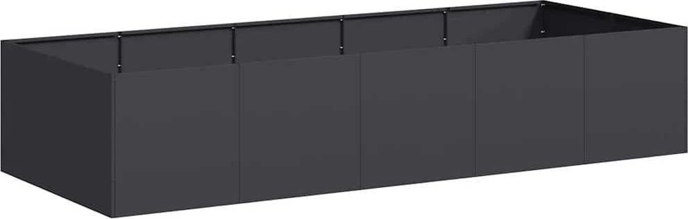 Lovelis, juodos spalvos, 200x80x40cm, plienas