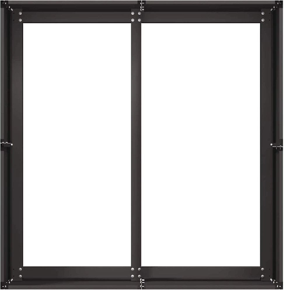 Lovelis, juodos spalvos, 80x80x40cm, šaltai valcuotas plienas