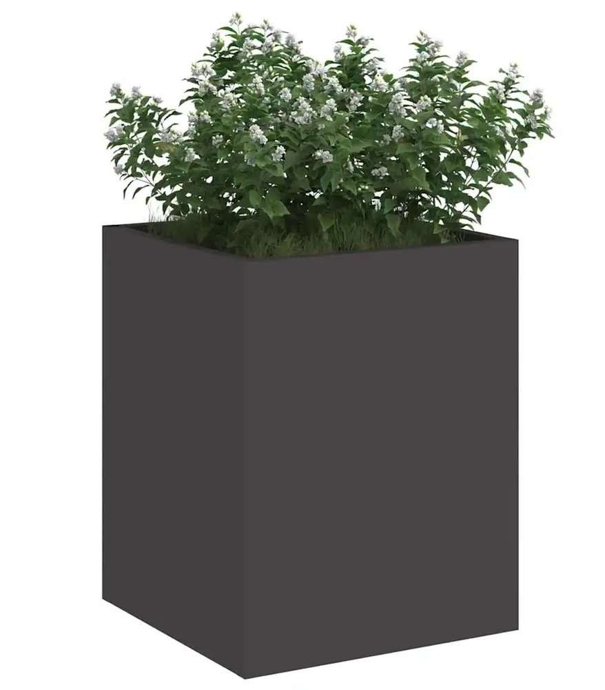 Sodo vazonas Juoda 32 x 32 x 40 cm Šaltai valcuotas plienas