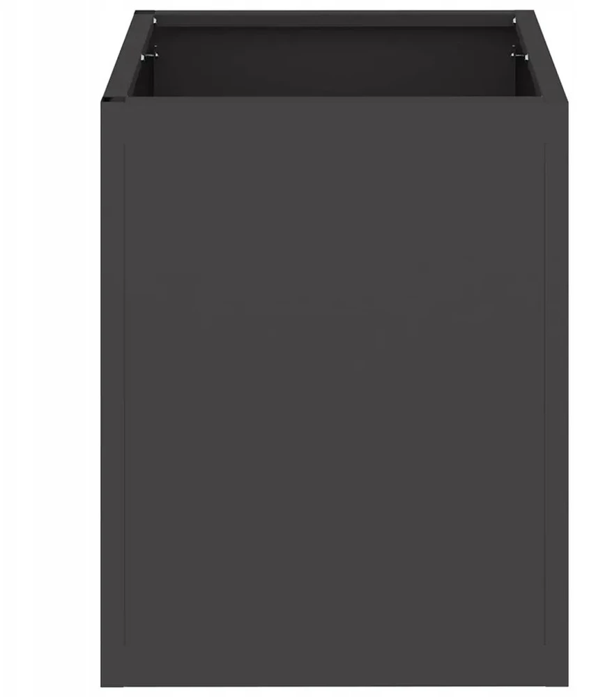 Sodo vazonas Juoda 32 x 32 x 40 cm Šaltai valcuotas plienas