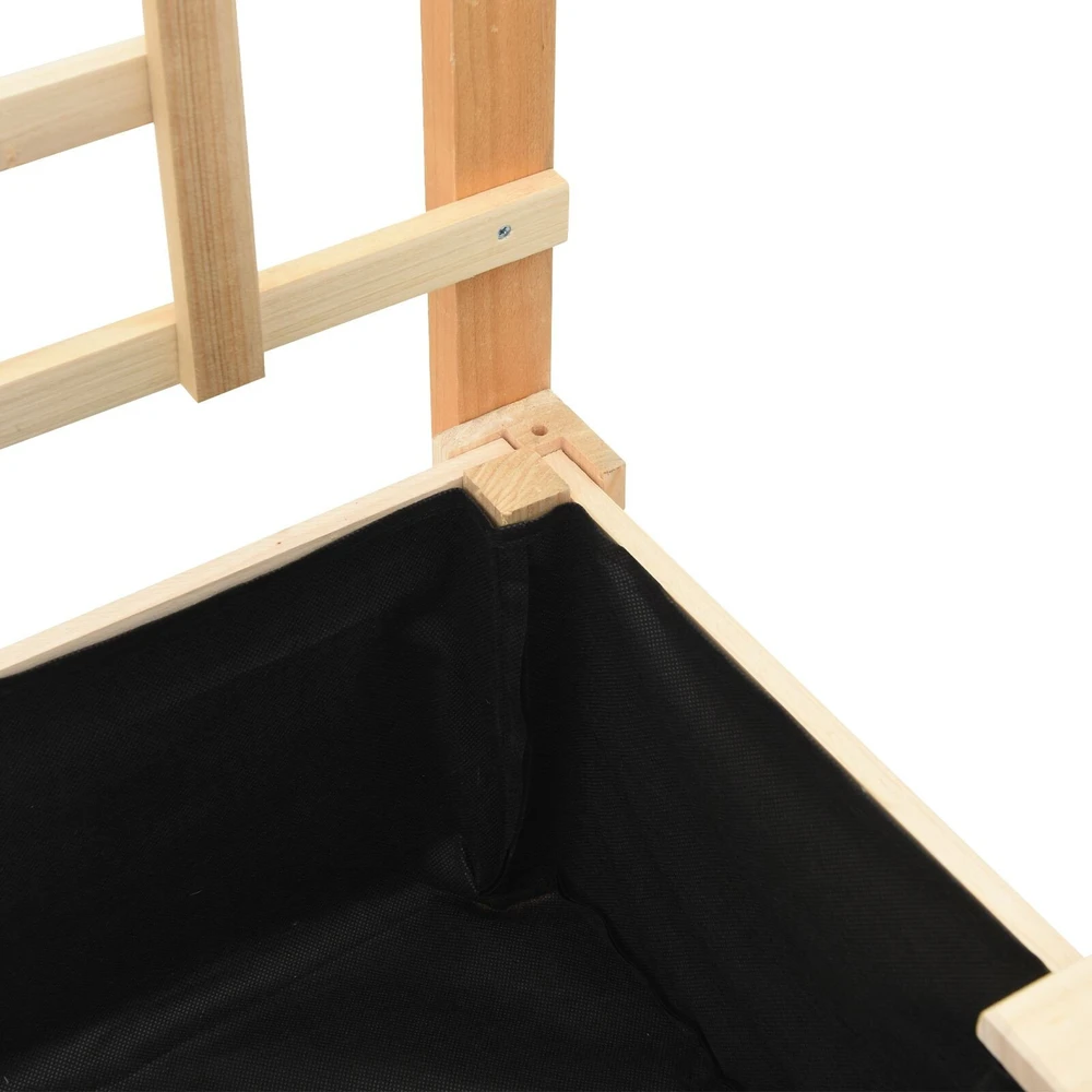 Sodo vazonas Smėlio 71 x 38 x 152 cm Kietasis pušinis medis