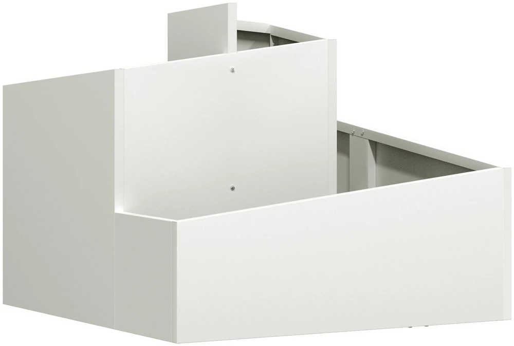 Sodo vazonas Balta 60 x 60 x 50 cm Šaltai valcuotas plienas
