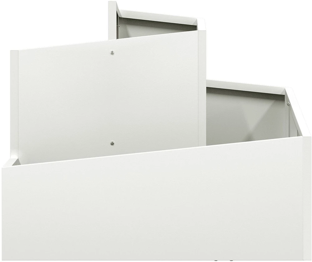 Sodo vazonas Balta 60 x 60 x 50 cm Šaltai valcuotas plienas