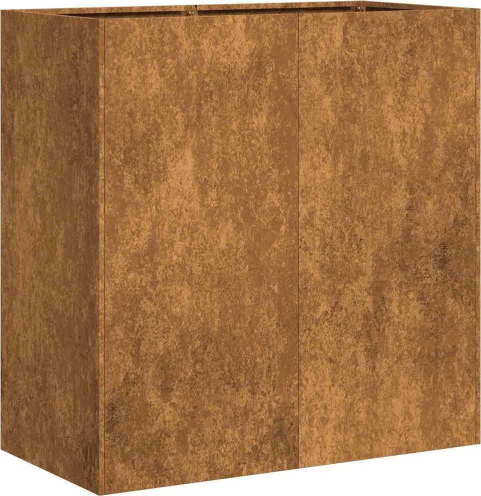 Lovelis, rūdžių, 80x40x80cm, oro sąlygoms atsparus plienas