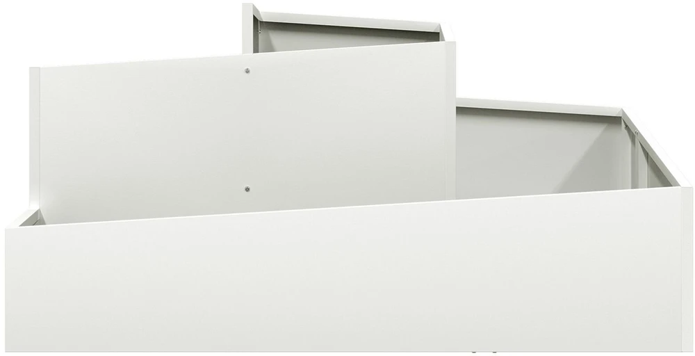 Sodo vazonas Balta 100 x 100 x 50 cm Šaltai valcuotas plienas