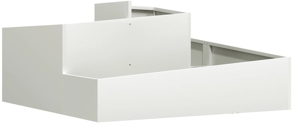 Sodo vazonas Balta 100 x 100 x 50 cm Šaltai valcuotas plienas