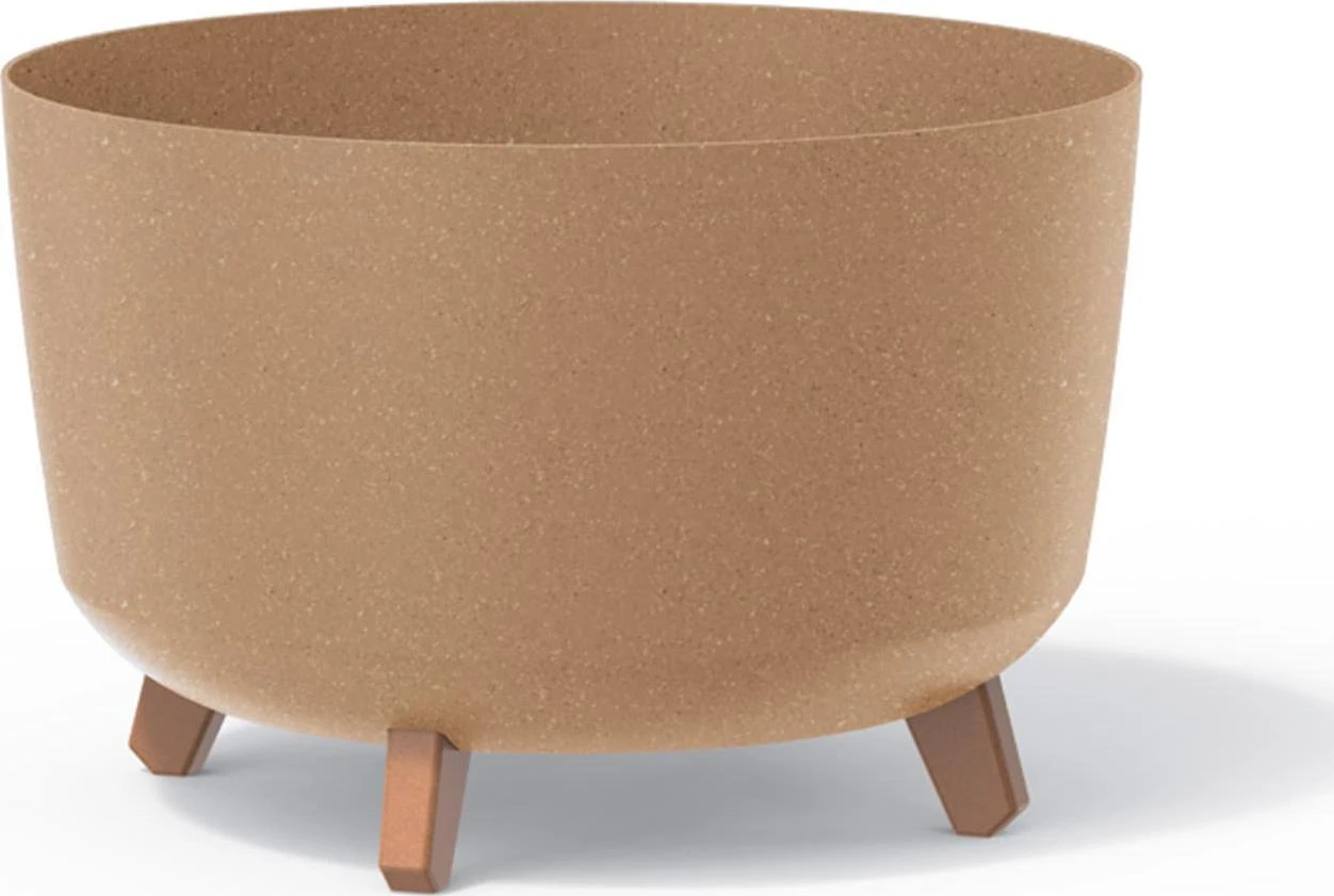 Prosperplast Doniczka „Gracia Standard Eco Wood DGRL400W“ natūralus ekologiškas vazonas