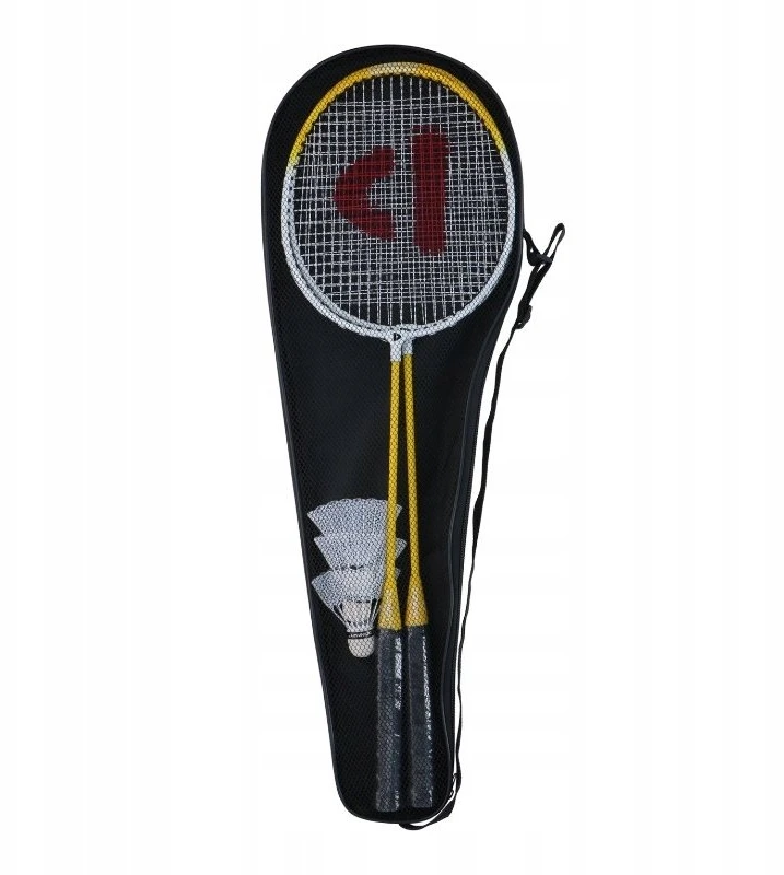 DONNAY - Rinkinys do badmintona w pokrowcu 6 dalys (geltona) (8711252413945_YELLOW)