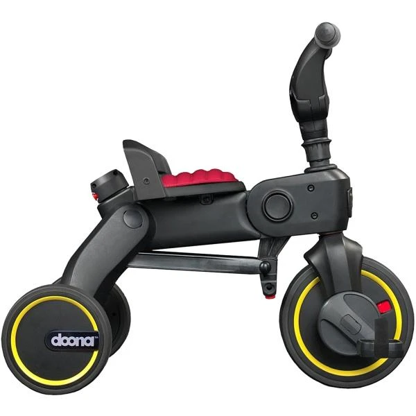 Doona Liki Trike S3 5in1 Sulankstomas triratukas dviratukas - Juodas/raudonas