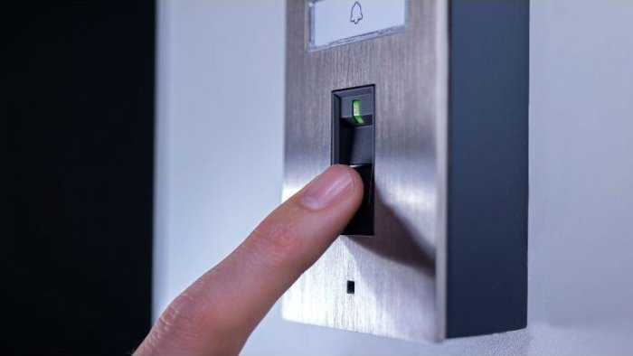 DoorBird IP vaizdo stebėjimo stotis D1101FV pirštų atspaudų skaitytuvas V2A