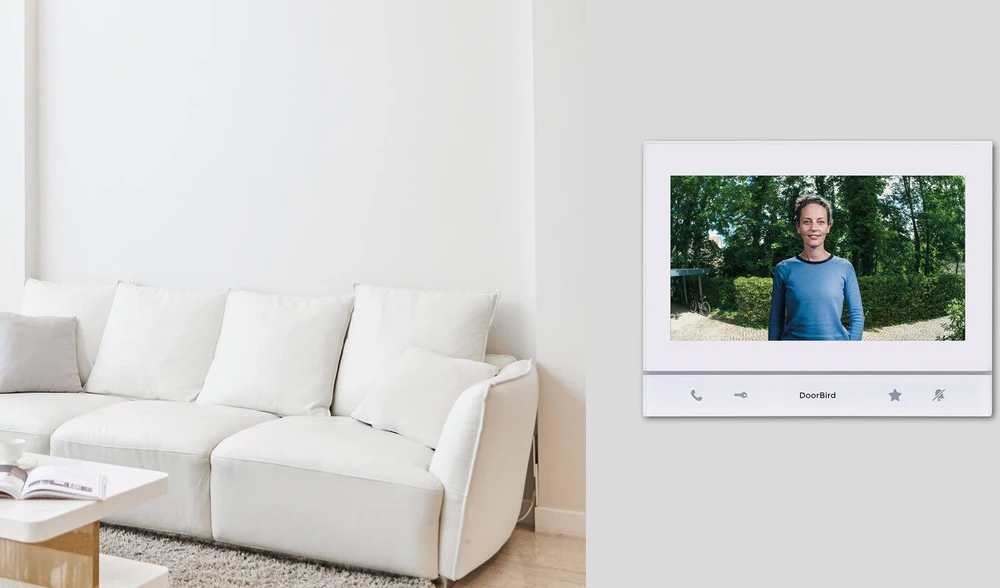 DoorBird IP vaizdo vidinė stotelė A1103 Polar Baltas Edition