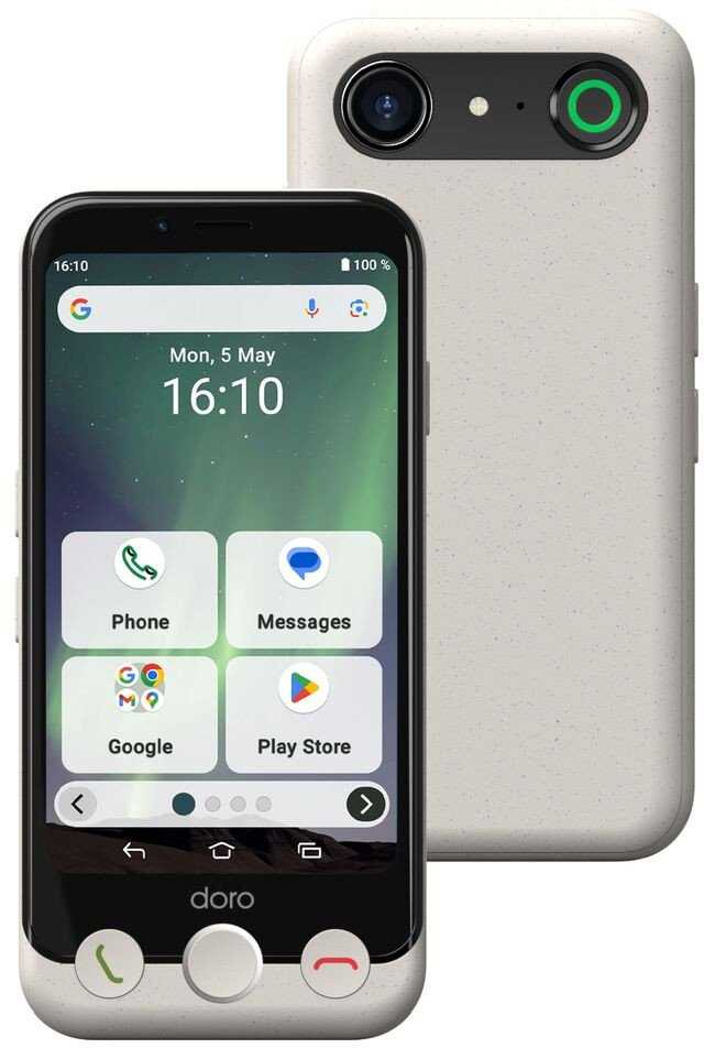 Išmanusis telefonas Doro Aurora A10 4/64GB Kreminė (380532)