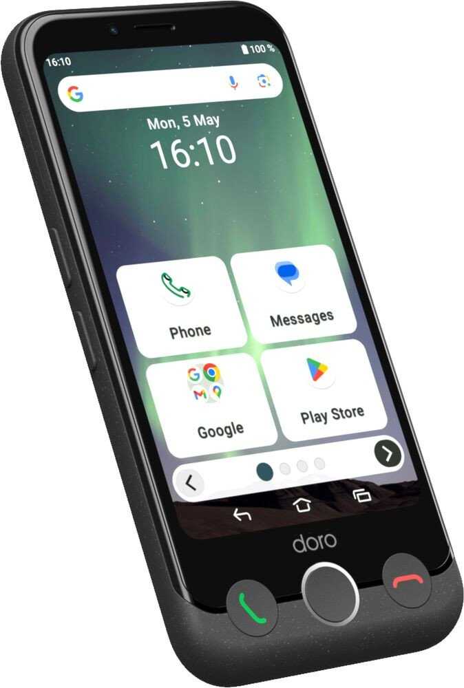 Išmanusis telefonas Doro Aurora A10 64GB Grafitowy (380533)