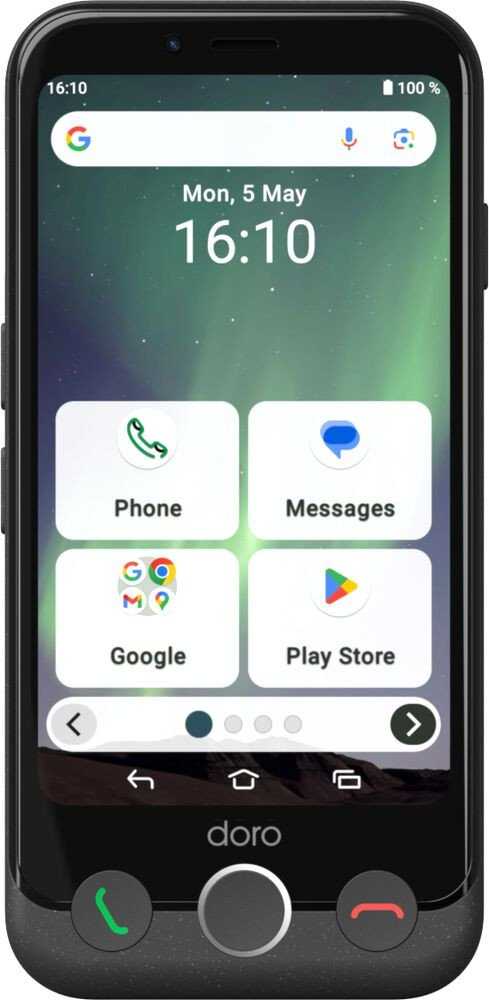 Išmanusis telefonas Doro Aurora A10 Grafitowy (380538)