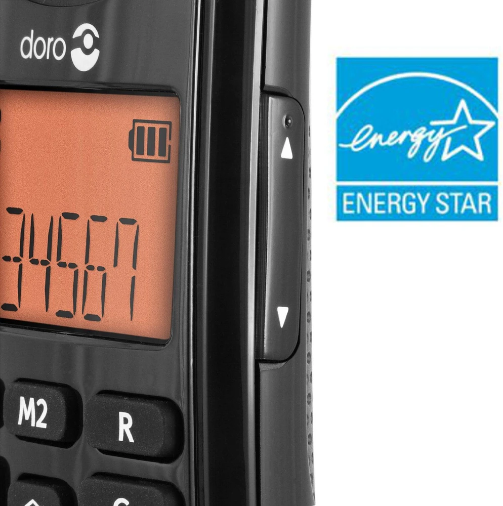 Doro Juodas fiksuotojo ryšio telefonas