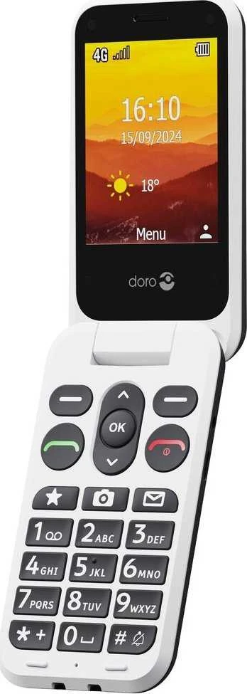 Išmanusis telefonas Doro Leva L20 Juodas Baltas