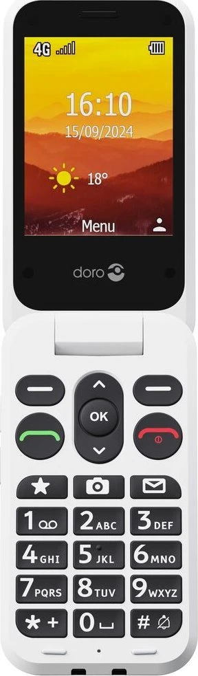 Išmanusis telefonas Doro Leva L30 Juodas Baltas
