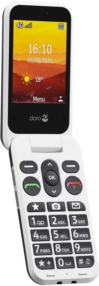 Doro Leva L31 basic phone, juodas / baltas