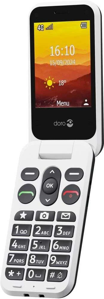 Doro Leva L31 basic phone, juodas / baltas