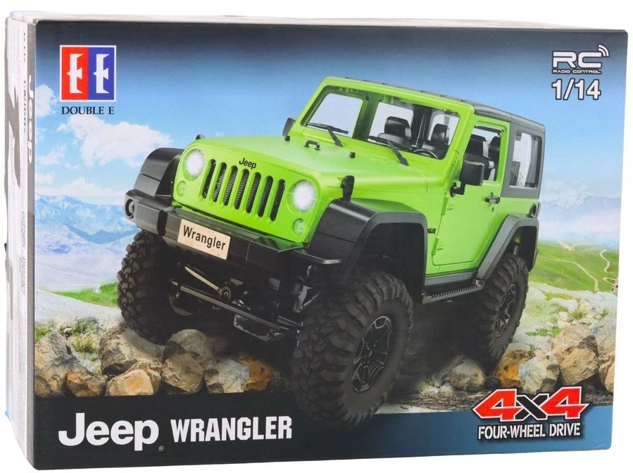 Double E Nuotoliniu būdu valdomas visureigis Jeep Wrangler Rock Crawler 1:14