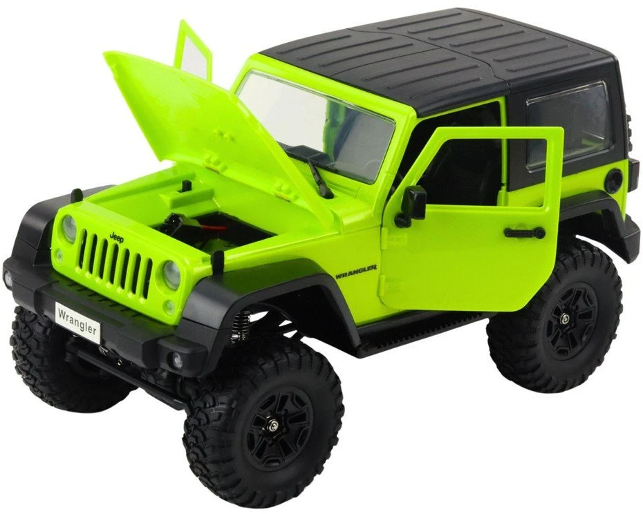 Double E Nuotoliniu būdu valdomas visureigis Jeep Wrangler Rock Crawler 1:14