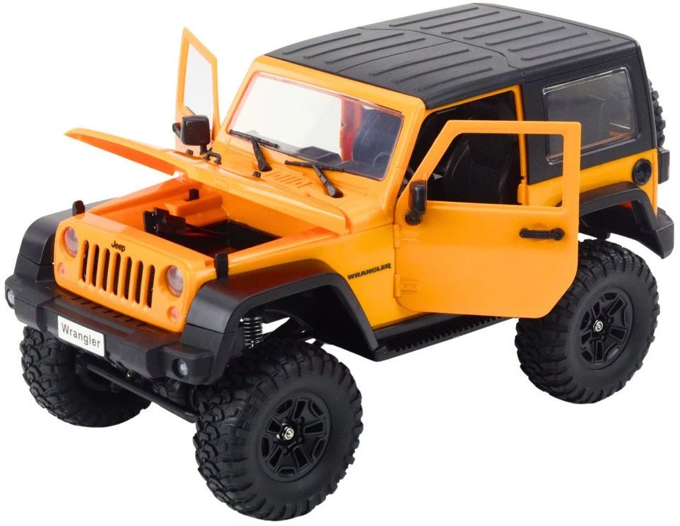Double E Nuotoliniu būdu valdomas visureigis Jeep Wrangler Rock Crawler 1:14
