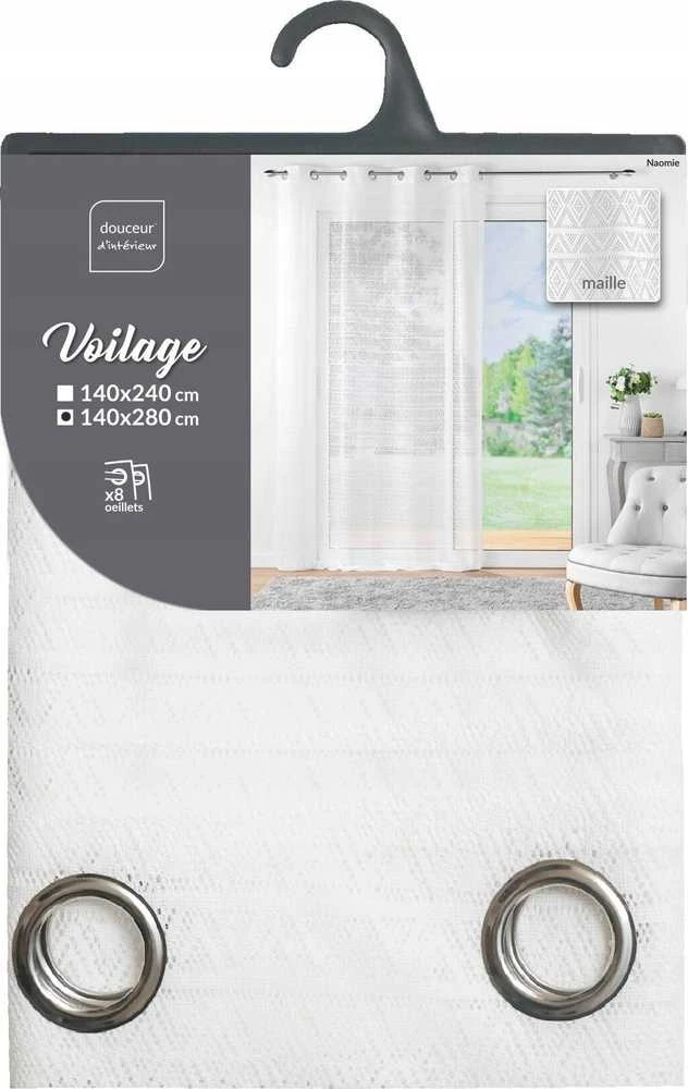 Douceur d`Interieur Firana ir przelotkach NAOMIE, 140 x 280 cm