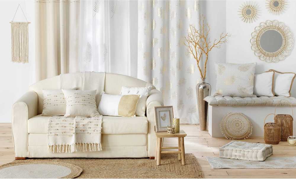 Douceur Dinterieur Interjero dizainas Modernios užuolaidos svetainei PALMEOR, 140 x 240 cm
