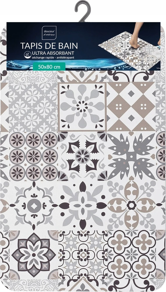 Douceur Dinterieur Interjero dizainas Neslystantis kilimėlis 50x80cm pilkas