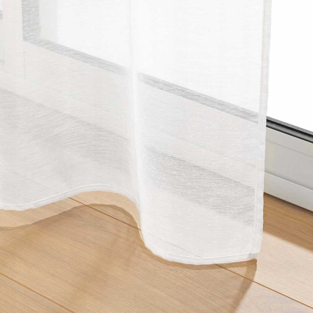 Douceur Dinterieur Interjero dizainas Paruošta užuolaida iš lygaus lyno LISSEA, balta