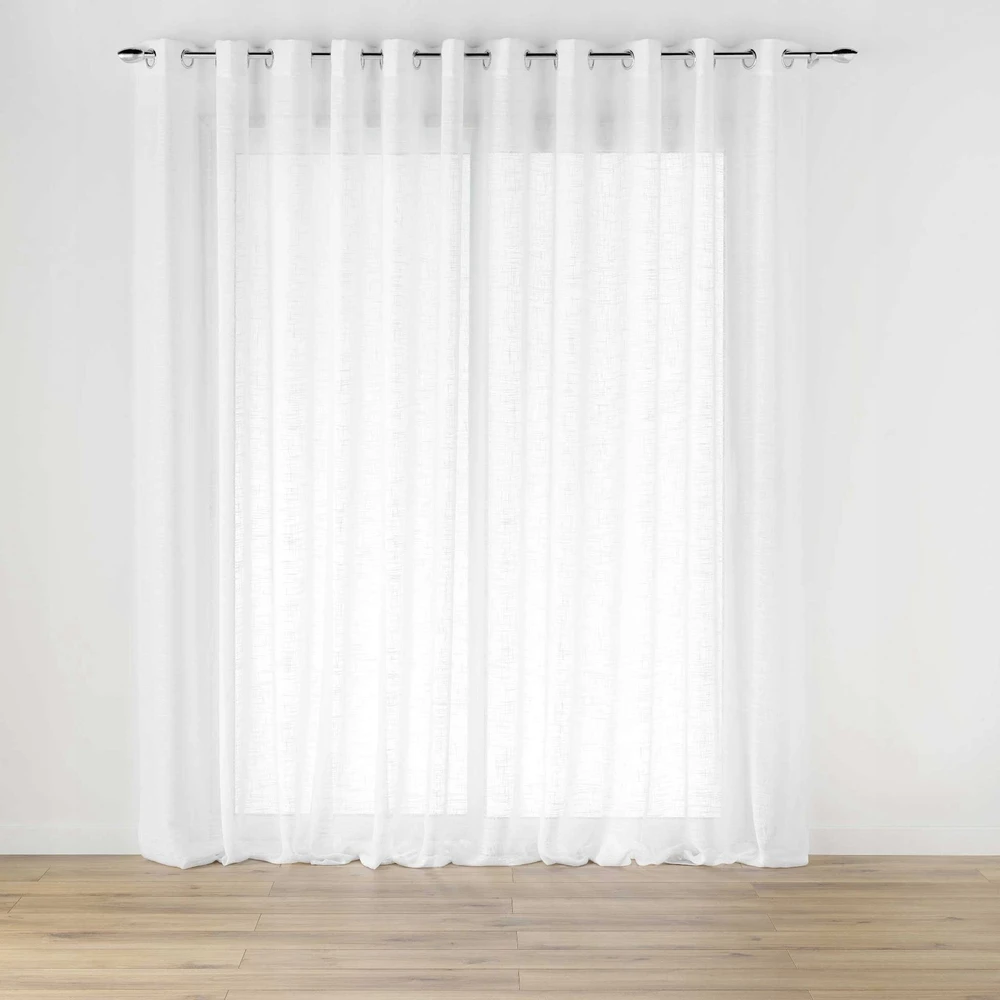 Douceur Dinterieur Interjero dizainas Plati užuolaida su kilpomis, lino efektas, HALTONA, 400 x 240 cm