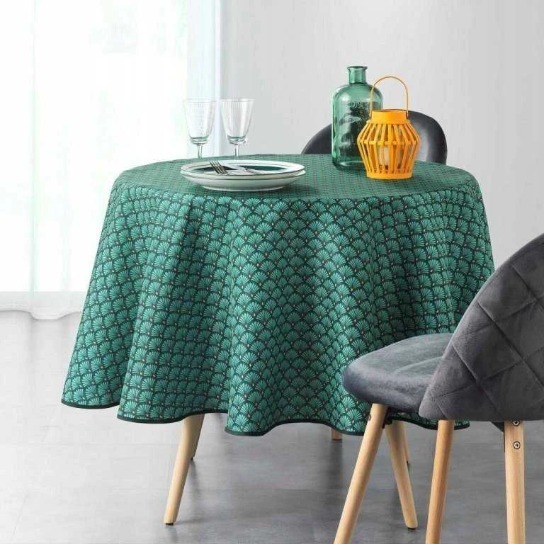 Douceur Dinterieur Interjero dizainas Staltiesė apvaliam stalui ALIANOR pagaminta iš poliesterio, Ø 180 cm