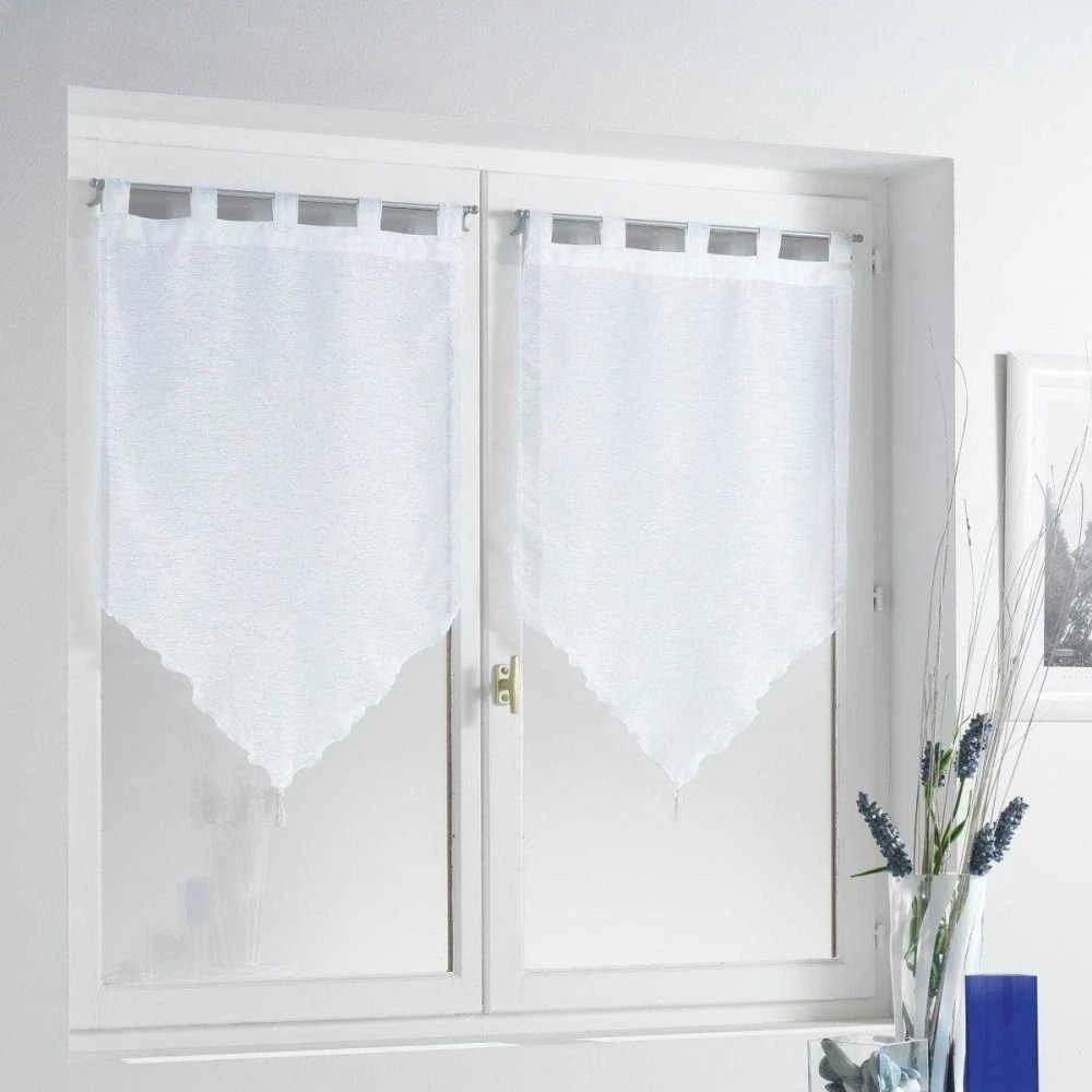Douceur Dinterieur Interjero dizainas Virtuvės užuolaida LISEA trumpa, 60 x 120 cm, balta, 2 vnt.
