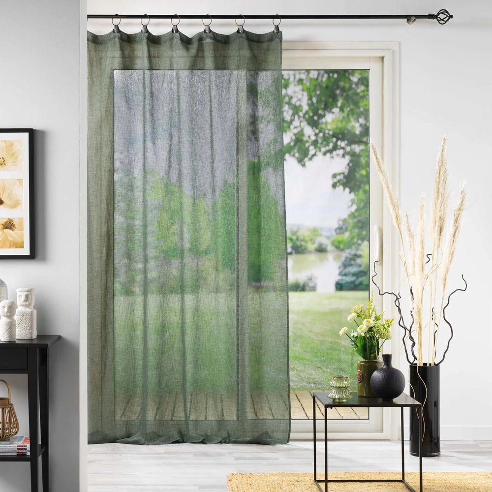 Douceur Dinterieur Interjero dizaino tinklinė užuolaida LINKA, su metalinėmis kilpomis, 140 x 240 cm