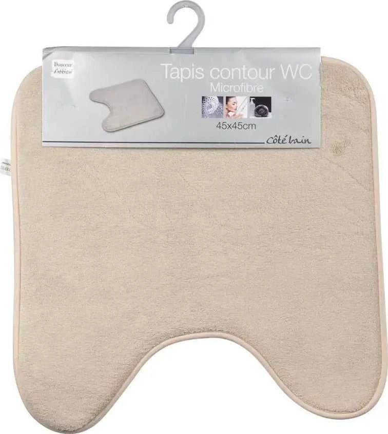 Douceur Dinterieur Interjero dizaino vonios kilimėlis 45x45 cm pilkas