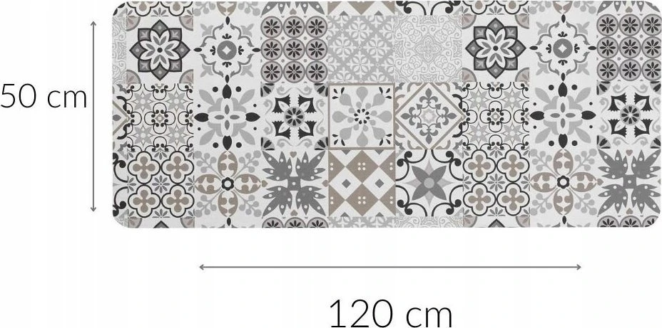Douceur Dinterieur Interjero dizaino vonios kilimėlis, 50x120 cm, pilkas
