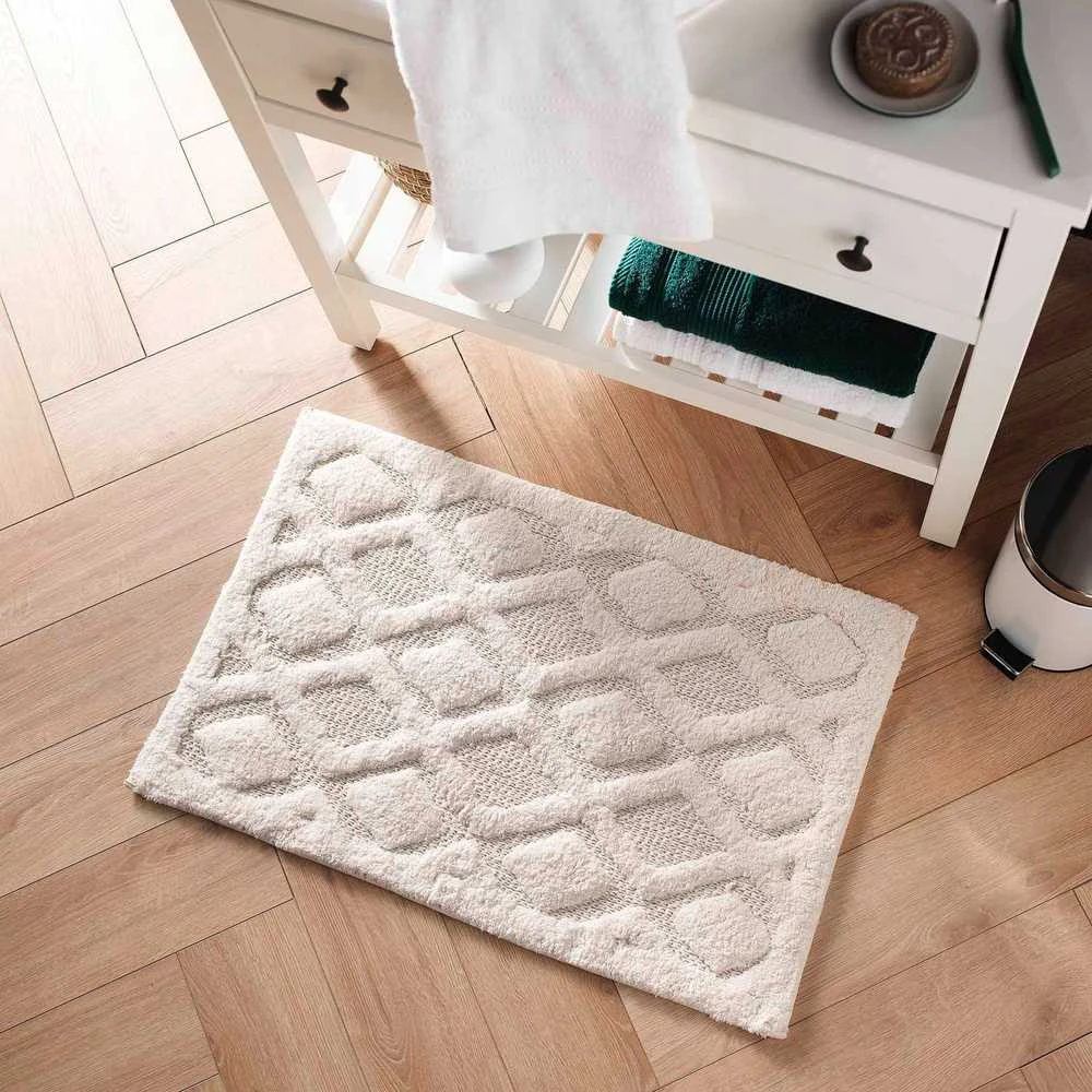 Douceur Dinterieur Interjero dizaino vonios kilimėlis 50x80cm, kreminės spalvos