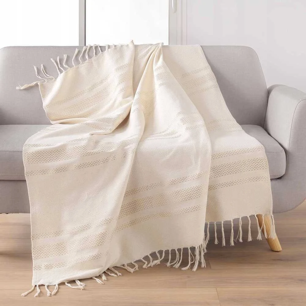 Douceur d`Interieur Narzuta su frędzlami DORELINE, 125 x 150 cm