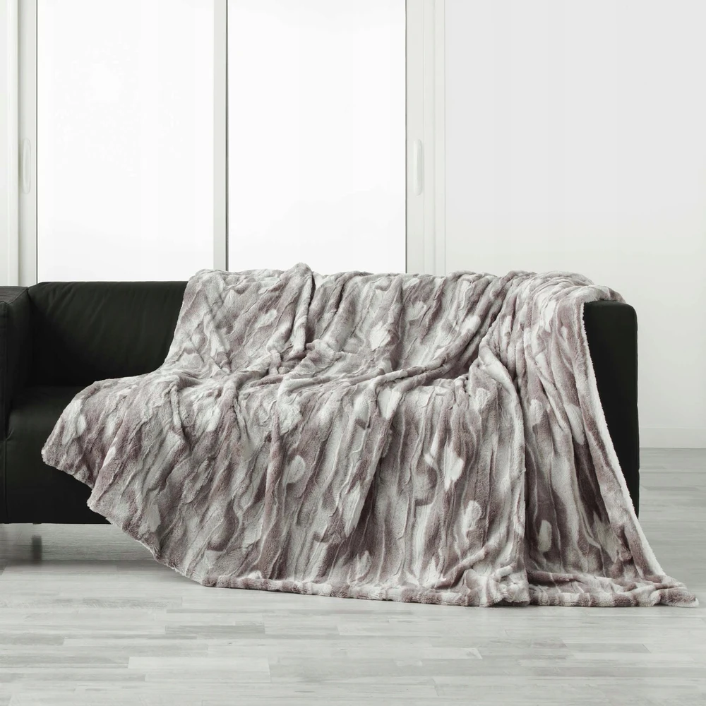 Douceur d`Interieur pliušinė dirbtinio kailio antklodė, CARIBOU
