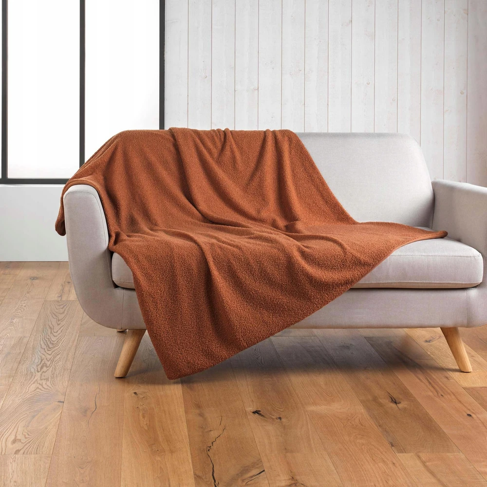 Douceur d`Interieur Pliušinis pledas sofai, CURLY, 180 x 220 cm