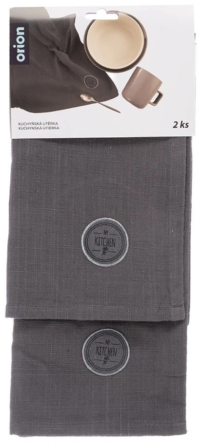 Douceur Dinterieur Orion Virtuvės šluostės Rinkinys 70x50 cm 2 vnt. Pilkos