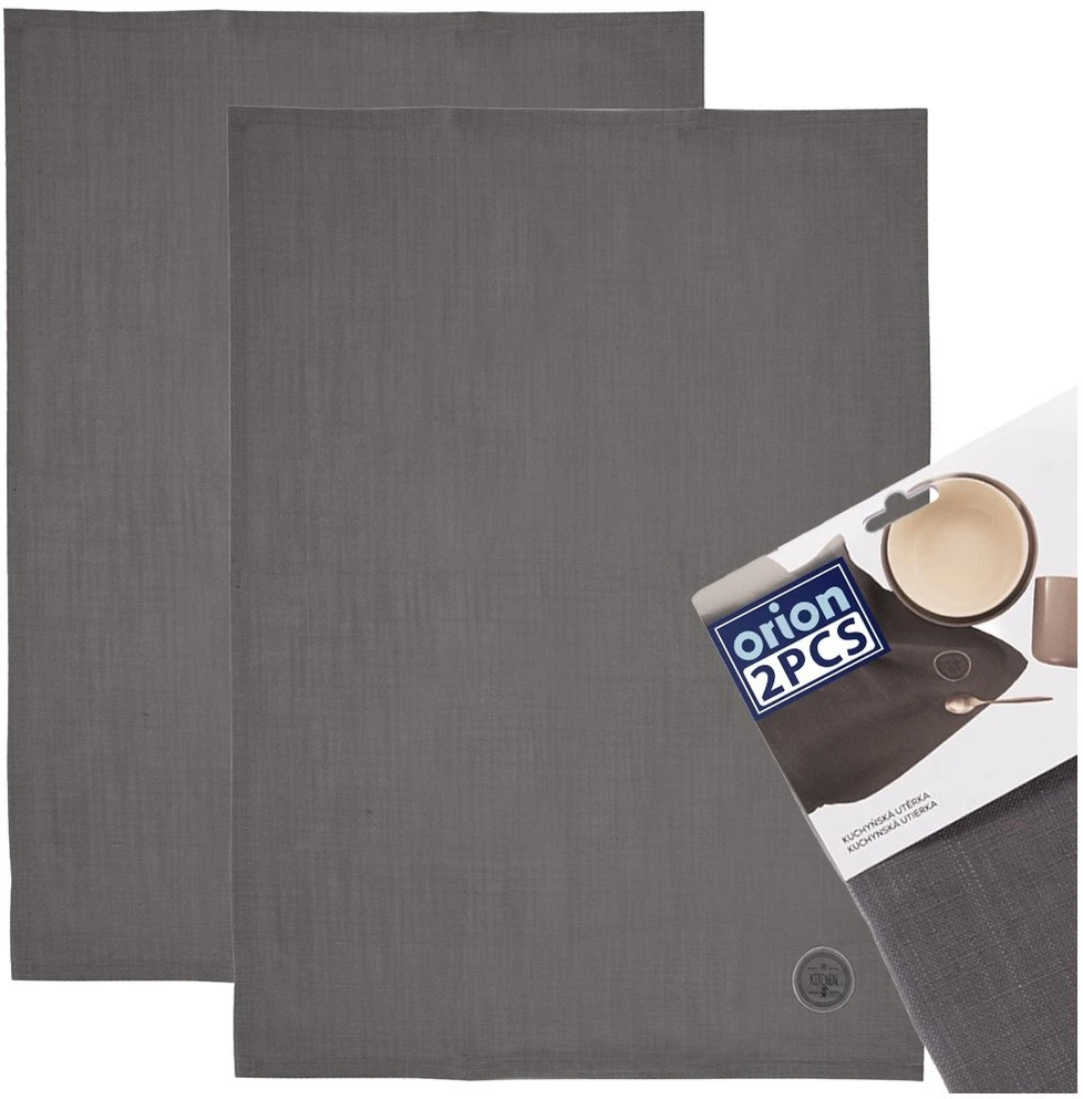 Douceur Dinterieur Orion Virtuvės šluostės Rinkinys 70x50 cm 2 vnt. Pilkos
