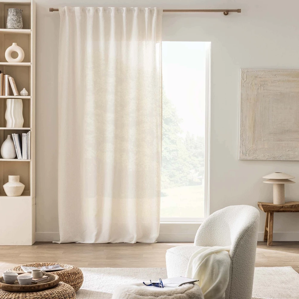 Douceur d`Interieur Užuolaida su paslėptais kilpomis CODY, 140 x 260 cm, lino efektas
